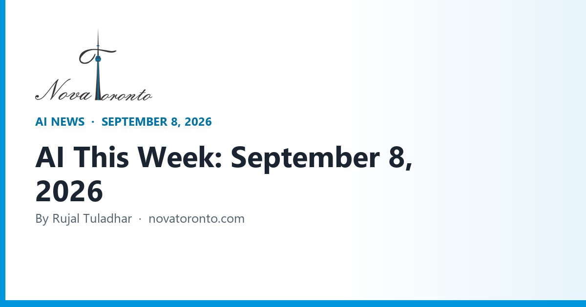 AI This Week: What Shipped and What It Costs, September 8, 2026