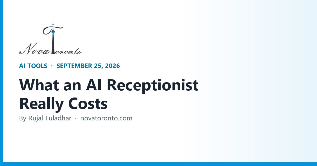 AI Receptionists in 2026: What They Cost and What Ontario Law Asks