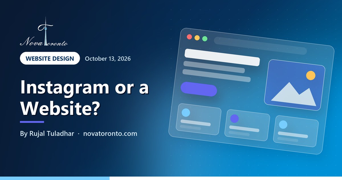 Do I need a website if I have Instagram? An honest answer