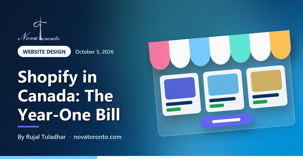 What a Shopify store really costs in Canada in year one