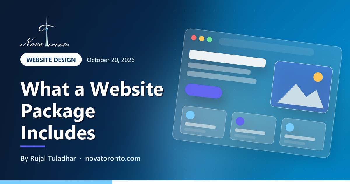 Website design packages in Toronto: what each one should include